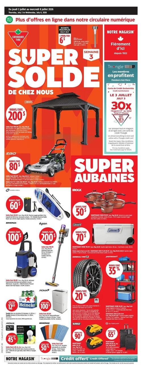 Circulaire Canadian Tire - Page 1