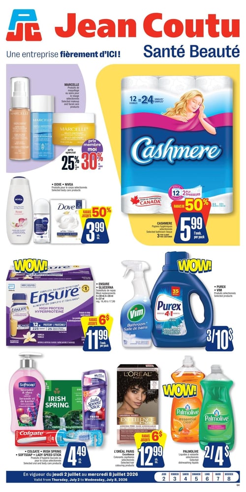 Circulaire Jean Coutu - Santé Beauté - Page 1