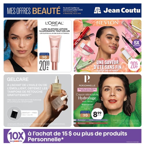 Circulaire Jean Coutu - Mes Offres Beauté - Page 1
