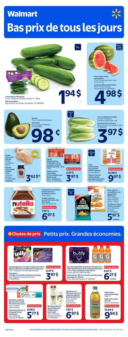 Circulaire Walmart - Page 1