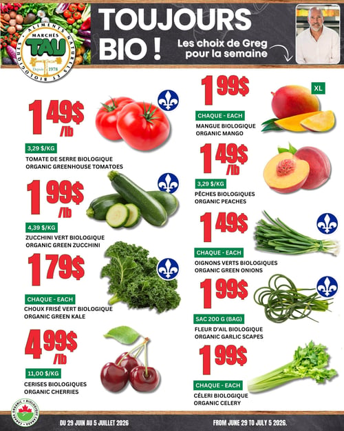 Circulaire TAU Marché d'alimentation Naturelle - Biologique - Page 1