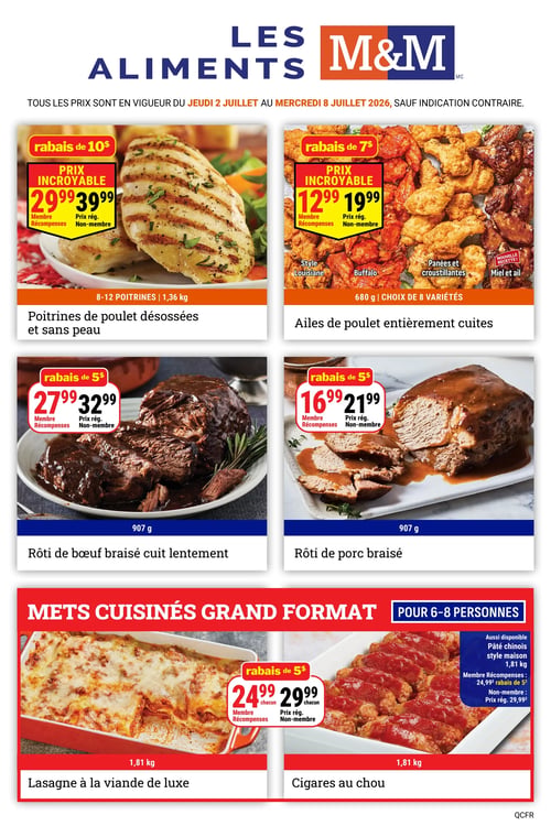 Circulaire Les Aliments M&M - Page 1