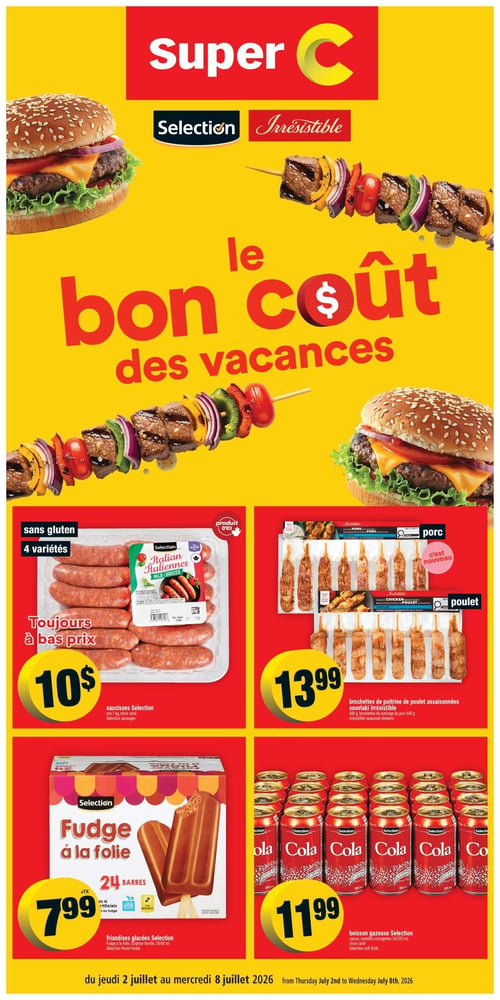 Circulaire Super C - Le Bon Coût des Vacances - Page 1