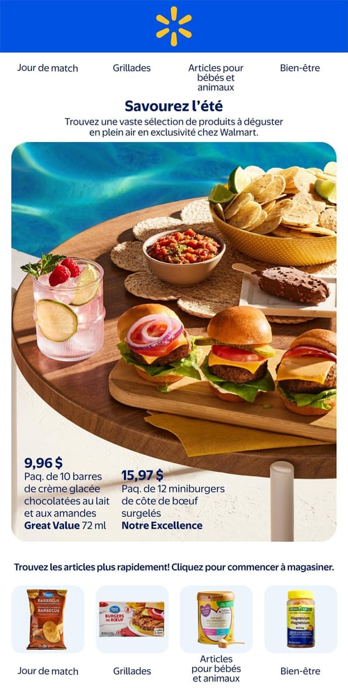 Circulaire Walmart - Savourez l'été - Page 1