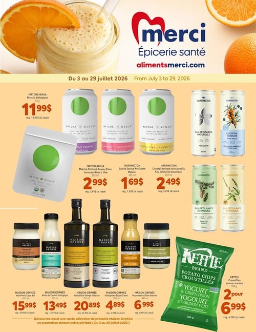 Circulaire Les Aliments Merci Épiceries Santé - Page 1