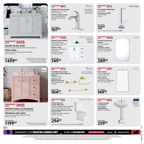 Circulaire Home Hardware - Solde ultime salle de bain - Page 2