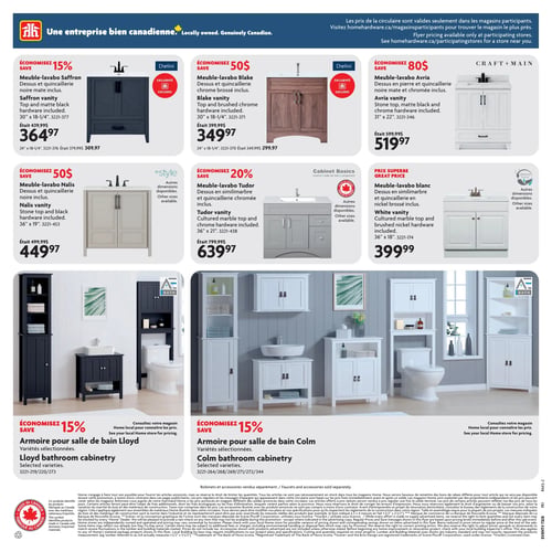 Circulaire Home Hardware - Solde ultime salle de bain - Page 8