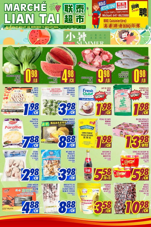 Circulaire Marché LianTai - Page 1