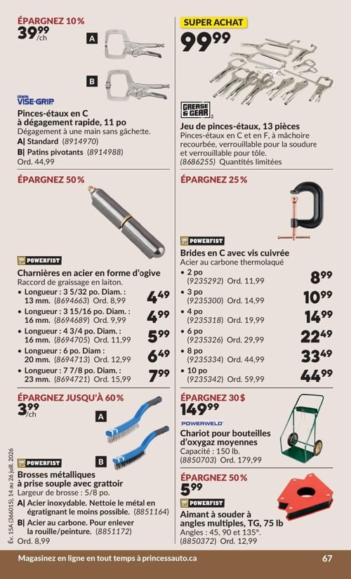 Circulaire Princess Auto - Page 74