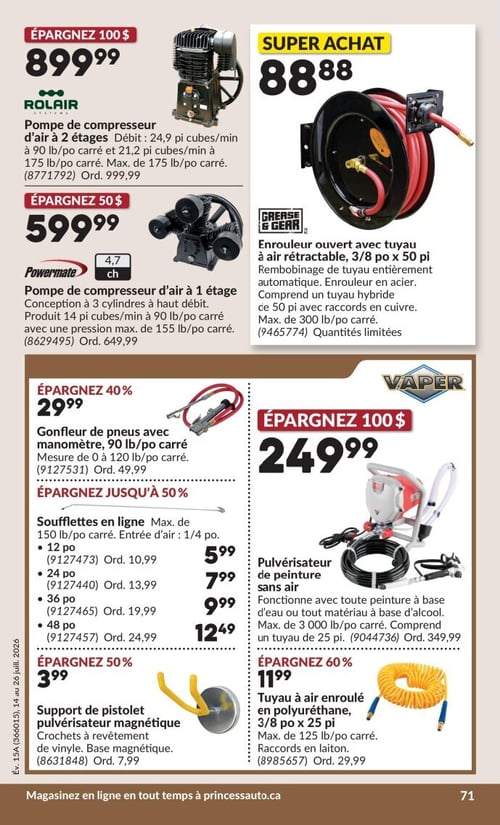Circulaire Princess Auto - Page 78