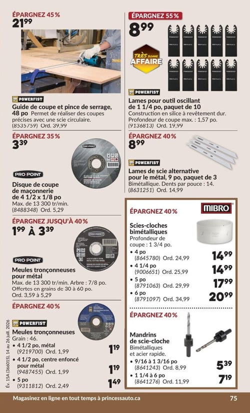 Circulaire Princess Auto - Page 83