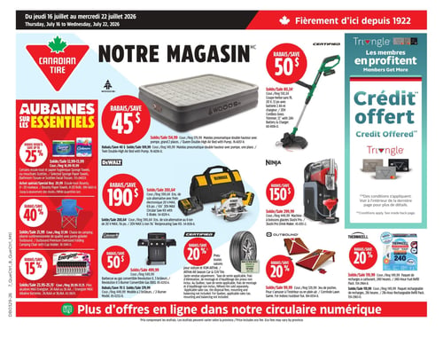 Circulaire Canadian Tire - Page 1