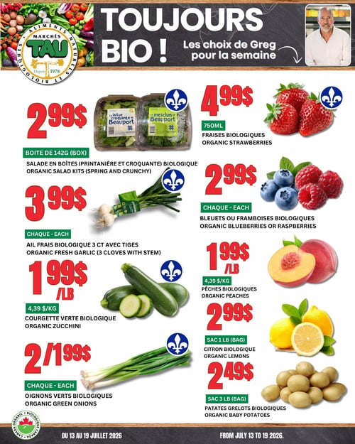 Circulaire TAU Marché d'alimentation Naturelle - Biologique - Page 1