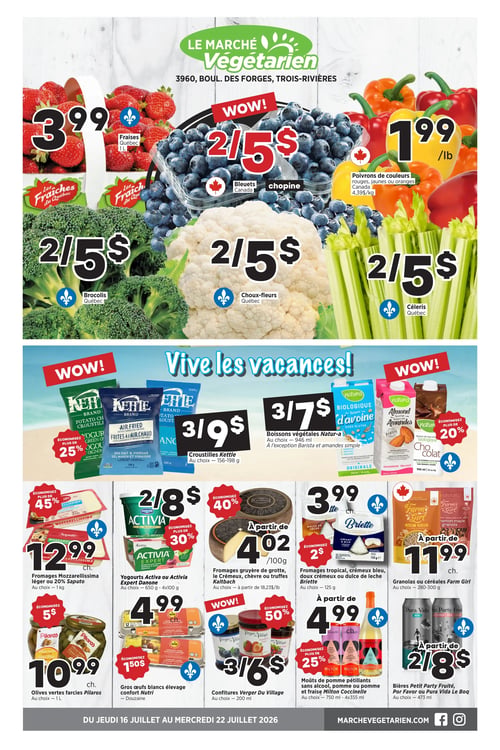 Circulaire Marché Végétarien - Page 1