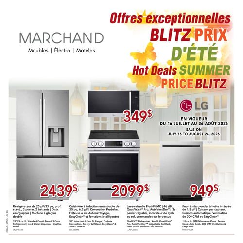 Circulaire Meubles Marchand - Blitz Prix d'Été - Page 1