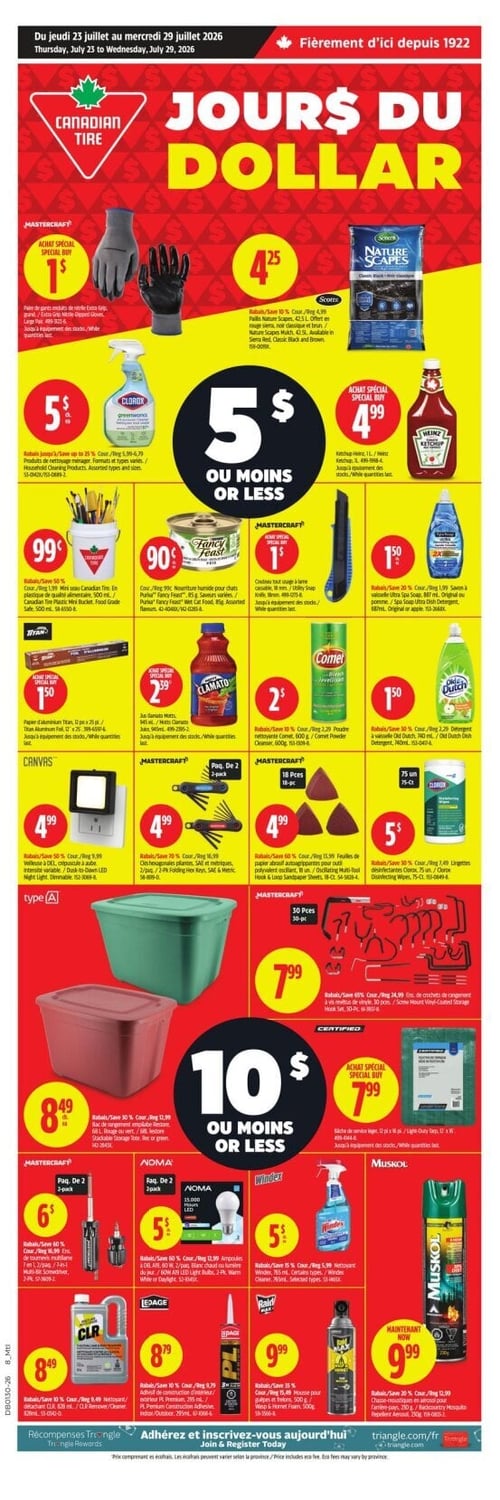 Circulaire Canadian Tire - Page 1