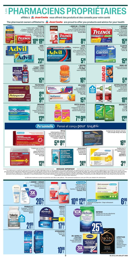Circulaire Jean Coutu - Santé Beauté - Page 3