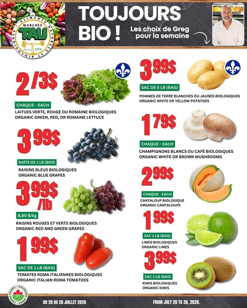 Circulaire TAU Marché d'alimentation Naturelle - Biologique - Page 1