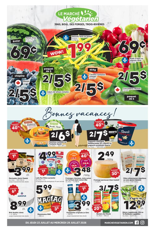 Circulaire Marché Végétarien - Page 1