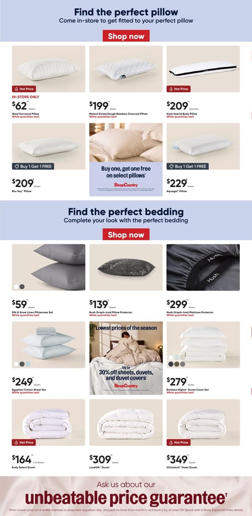 Circulaire Sleep Country Flyer - Page 2