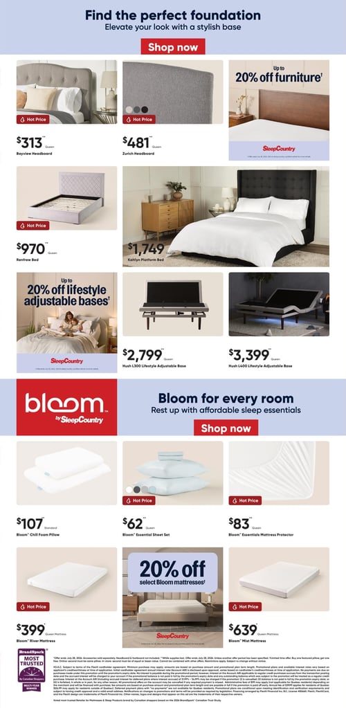 Circulaire Sleep Country Flyer - Page 4