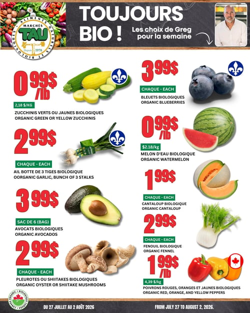 Circulaire TAU Marché d'alimentation Naturelle - Biologique - Page 1
