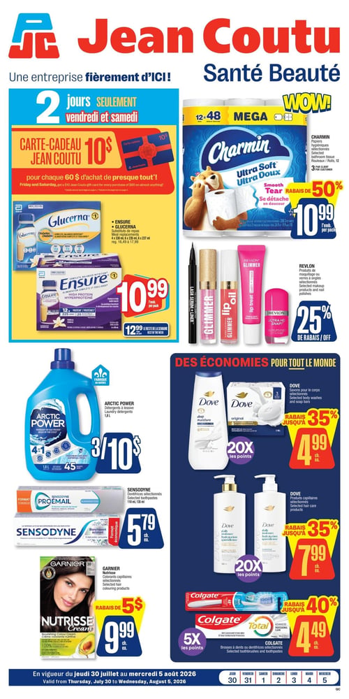 Circulaire Jean Coutu - Santé Beauté - Page 1