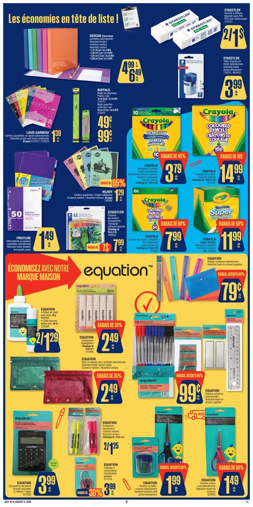 Circulaire Jean Coutu - Rentrée Scolaire - Page 2