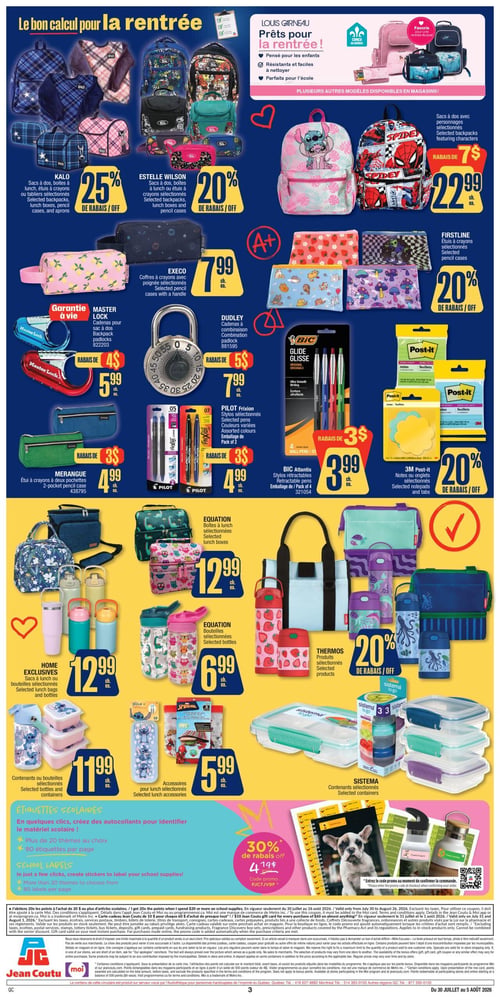Circulaire Jean Coutu - Rentrée Scolaire - Page 3