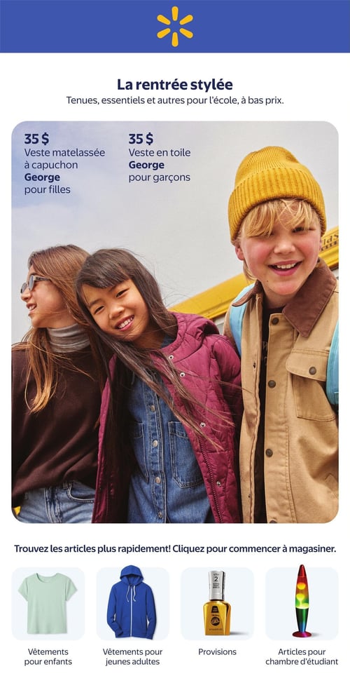 Circulaire Walmart - Spécial Rentrée Scolaire - Page 1