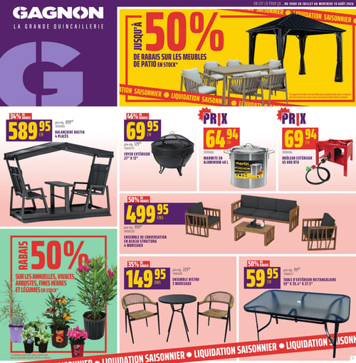 Circulaire GAGNON - La Grande Quincaillerie - Page 1