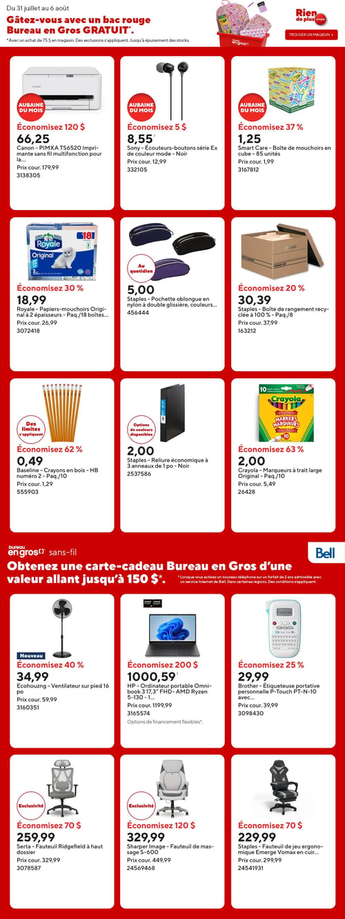 Circulaire Bureau en Gros - Les Aubaines de la Rentrée - Page 3