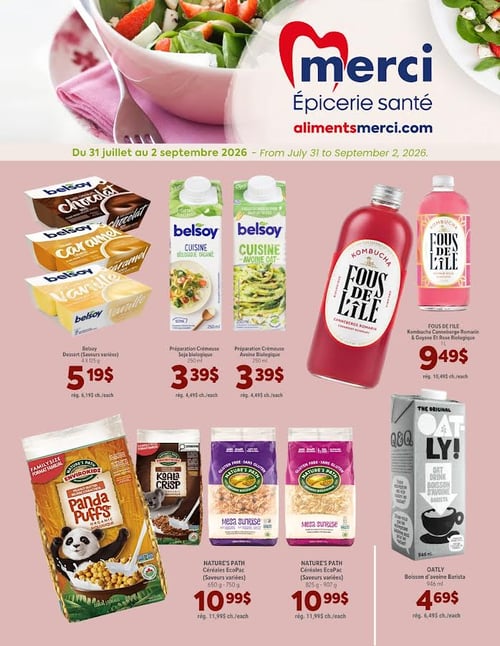 Circulaire Les Aliments Merci Épiceries Santé - Page 1