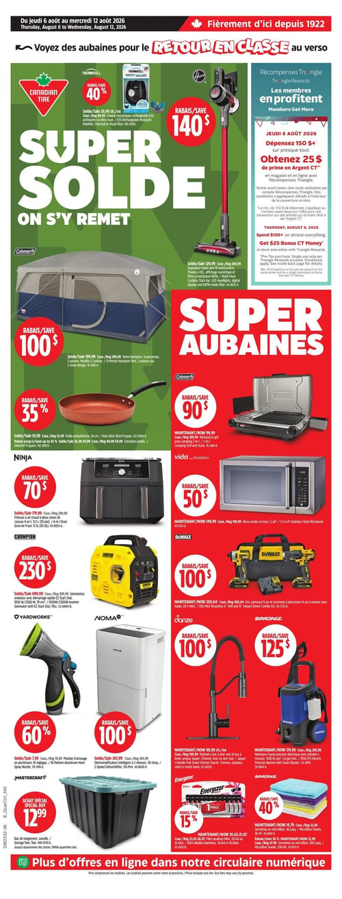 Circulaire Canadian Tire - Page 1