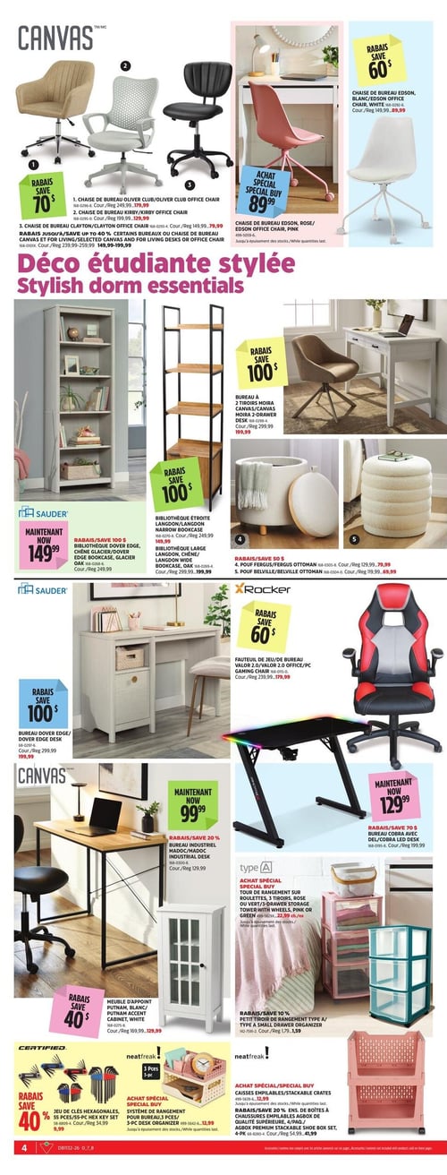 Circulaire Canadian Tire - Retour en Classe - Page 4