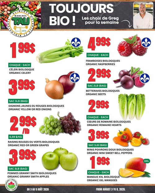 Circulaire TAU Marché d'alimentation Naturelle - Biologique - Page 1