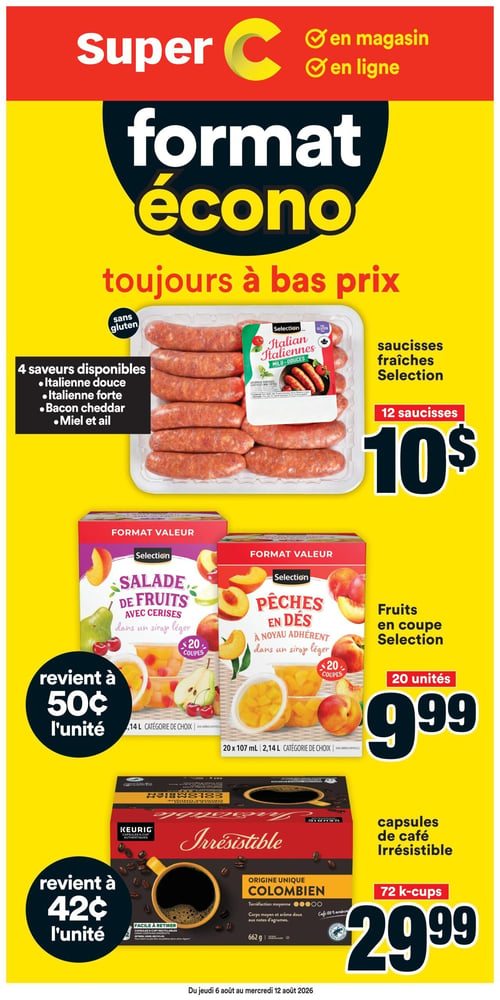 Circulaire Super C - Format Écono - Page 1
