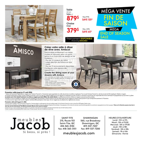 Circulaire ​Meubles Jacob - Méga vente fin de saison - Page 4
