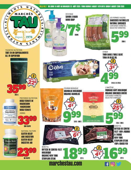 Circulaire TAU Marché d'alimentation Naturelle - Page 1
