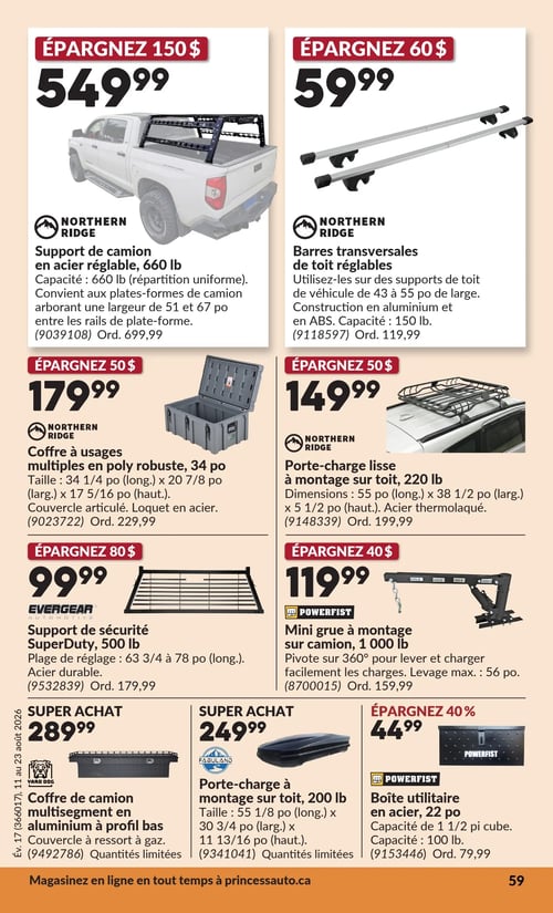 Circulaire Princess Auto - Page 66