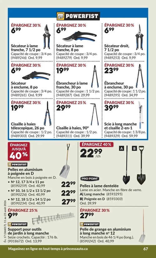 Circulaire Princess Auto - Page 74