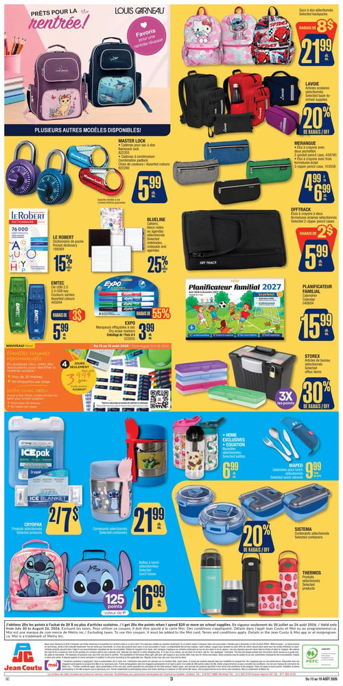 Circulaire Jean Coutu - Rentrée Scolaire - Page 3