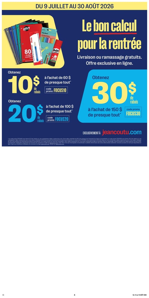 Circulaire Jean Coutu - Rentrée Scolaire - Page 4