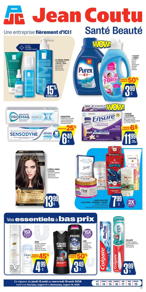 Circulaire Jean Coutu - Santé Beauté - Page 1