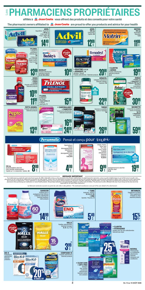 Circulaire Jean Coutu - Santé Beauté - Page 3