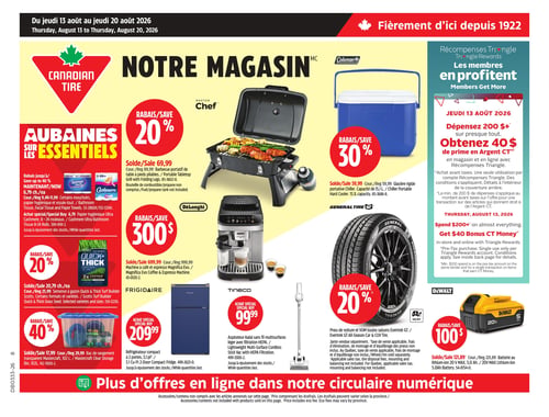 Circulaire Canadian Tire - Page 1