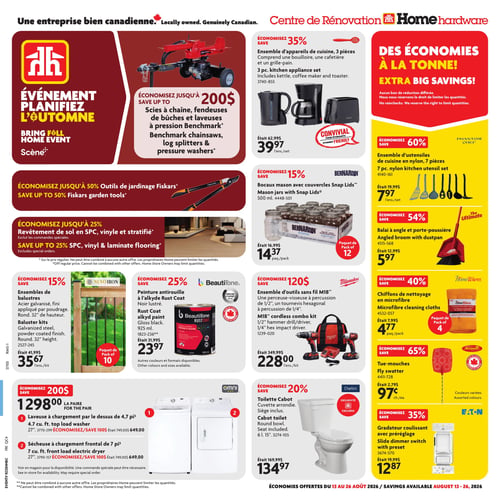 Circulaire Home Hardware - Centre de Rénovation - Page 1