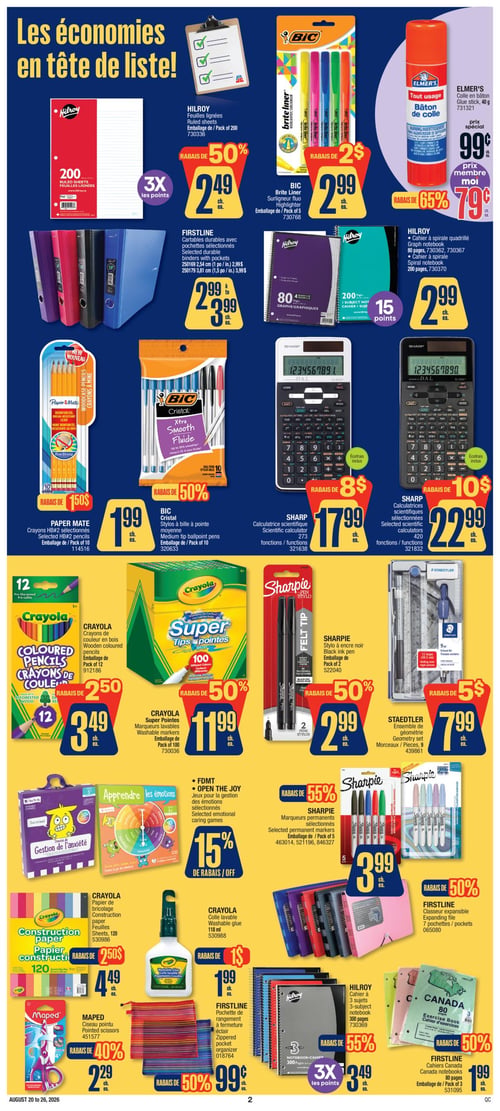 Circulaire Jean Coutu - Rentrée Scolaire - Page 2