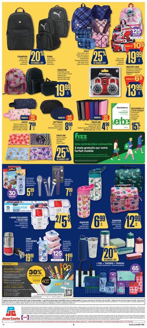 Circulaire Jean Coutu - Rentrée Scolaire - Page 3