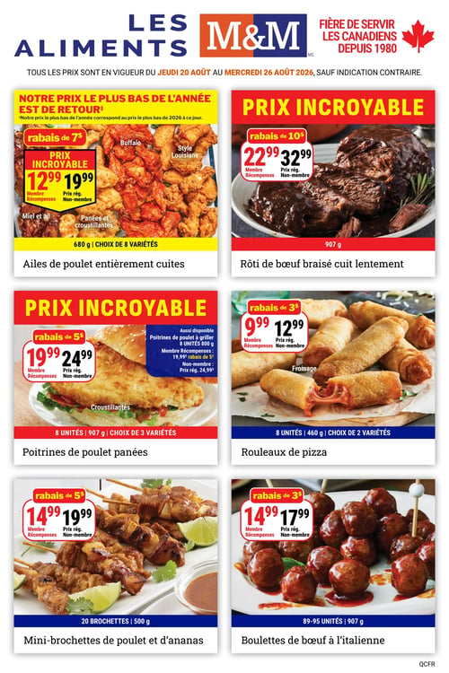 Circulaire Les Aliments M&M - Page 1